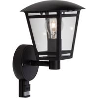 Brilliant Riley 42397/06 Buitenlamp met bewegingsmelder (wand) LED E27 40 W Zwart - thumbnail