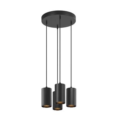 SLV Pendel hanglampAsto Tube zwart 4x GU10 - 1006437