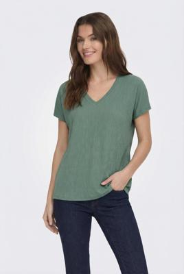 Only Onlkaylie Ss Structure Top Pnt T-shirts Laurel Wreath
