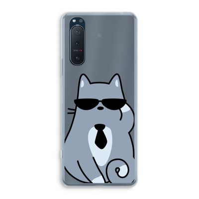 Cool cat: Sony Xperia 5 II Transparant Hoesje