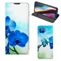 Motorola Moto G 5G Plus Smart Cover Orchidee Blauw - Cadeau voor je Moeder - thumbnail