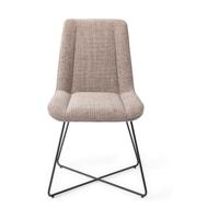 Jesper Home Umedo eetkamerstoel Grainy Greige cross black