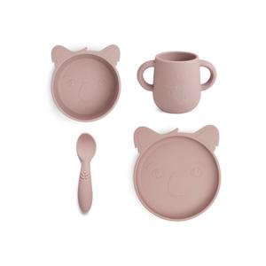 Nuuroo Nuuroo Lykke silicone dinner set 4-pack Koala-Woodrose