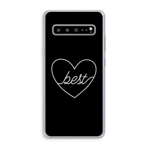 Best heart black: Samsung Galaxy S10 5G Transparant Hoesje