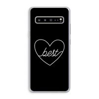 Best heart black: Samsung Galaxy S10 5G Transparant Hoesje Best heart black: Samsung Galaxy S10 5G Transparant Hoesje