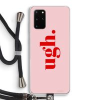 Ugh: Samsung Galaxy S20 Plus Transparant Hoesje met koord