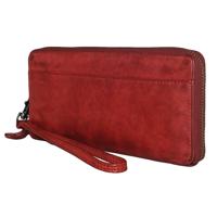Bear Design Zip Around Portemonnee / Clutch Cow Lavato Rood Bear Design Zip Around Portemonnee / Clutch Cow Lavato Rood