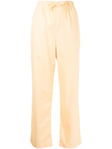 TEKLA pantalon de pyjama à lien de resserrage - Tons neutres