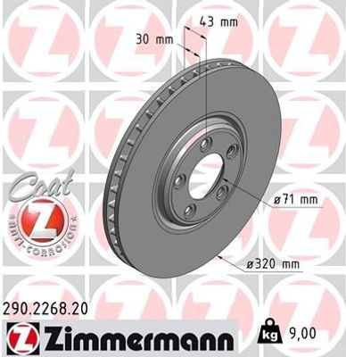 Remschijf Coat Z 290226820
