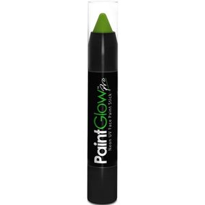 Face paint stick - neon groen - UV/blacklight - 3,5 gram - schmink/make-up stift/potlood   -