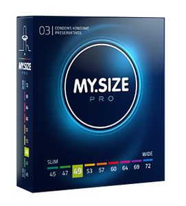 MySize PRO 49mm - Smallere Condooms 3 stuks