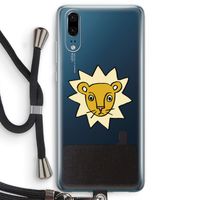 Kleine leeuw: Huawei P20 Transparant Hoesje met koord