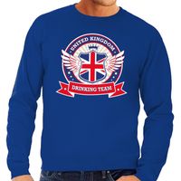 Blauwe Engeland drinking team sweater heren