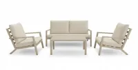 Trestino stoel-bank loungeset azzurro champagne
