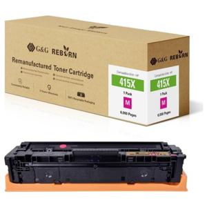 G&G Toner vervangt HP 415X Compatibel Magenta 6000 bladzijden Reborn remanufactured 21276