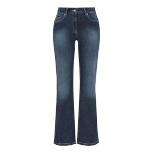 Bootcut jeans van bio-katoen, donkerblauw Maat: 48/L32
