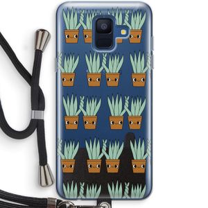 Sansevieria: Samsung Galaxy A6 (2018) Transparant Hoesje met koord