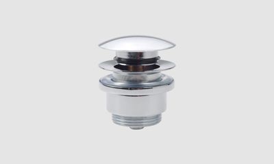 Clou InBe stop/go afvoerplug zonder overloop chroom