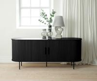 Dressoir Nola Zwart Eiken 180cm - Giga Living - thumbnail