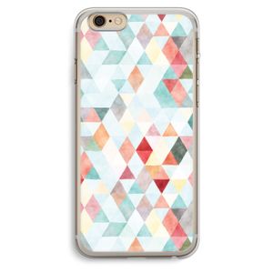 Gekleurde driehoekjes pastel: iPhone 6 Plus / 6S Plus Transparant Hoesje