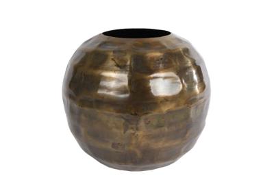 Vaas Daphne S antiek goud metaal 20x20x20cm