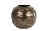 Vaas Daphne S antiek goud metaal 20x20x20cm