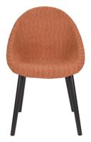 Dutchbone Eetkamerstoel 'Fenna' Bouclé, kleur Terra