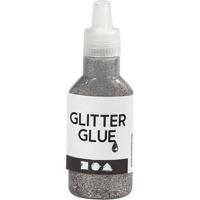 Creativ Company Glitterlijm, zilver, 25 ml/ 1 fles