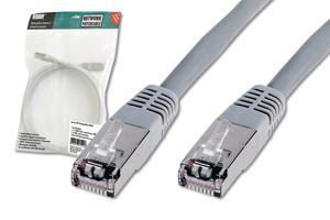 Digitus DK-1531-003 RJ45 Netwerkkabel, patchkabel CAT 5e SF/UTP 0.30 m Grijs 1 stuk(s)