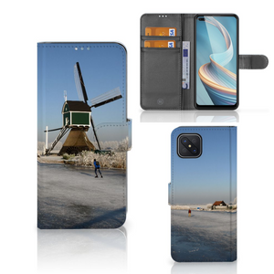 OPPO Reno4 Z Flip Cover Schaatsers