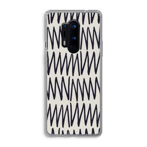 Marrakech Zigzag: OnePlus 8 Pro Transparant Hoesje