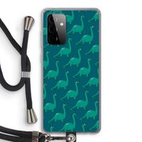 Diplodocus: Samsung Galaxy A72 5G Transparant Hoesje met koord
