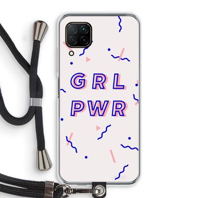 GRL PWR: Huawei P40 Lite Transparant Hoesje met koord