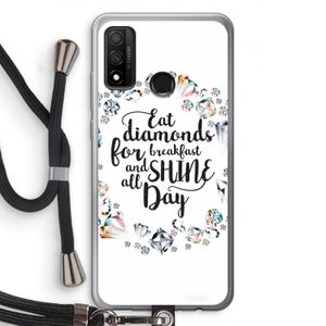 Diamonds: Huawei P Smart (2020) Transparant Hoesje met koord