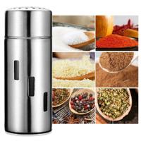 Stainless Steel Sauce Jars Chili Jars Barbecue Condiments Box Seasoning Jar Set Specification:Large Hole