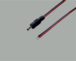 BKL Electronic Laagspannings-aansluitkabel Laagspanningsstekker - Open kabeleinde 4 mm 1.7 mm 1.7 mm 2.00 m 1 stuk(s)