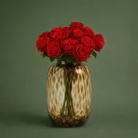 Zijden Boeket - 15 Rode Rozen