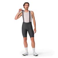 Castelli espresso 2 bibshort dark gray heren
