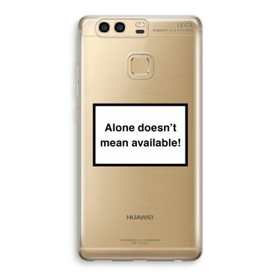 Alone: Huawei P9 Transparant Hoesje