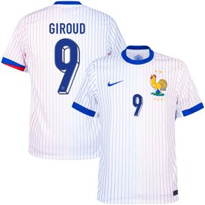 Frankrijk Shirt Uit 2024-2025 + Giroud 9