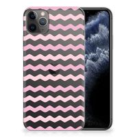 Apple iPhone 11 Pro Max TPU bumper Waves Roze