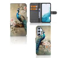 Telefoonhoesje | Met pasjeshouder | voor Samsung Galaxy A54 5G Vintage Pauwen