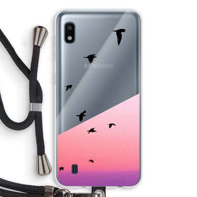 Fly away: Samsung Galaxy A10 Transparant Hoesje met koord