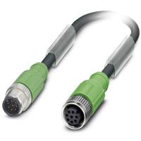 Phoenix Contact 1522985 Sensor/actuator connector, geassembleerd M12 Aantal polen (sensoren): 8 Stekker, recht, Bus, recht 1.50 m 1 stuk(s)