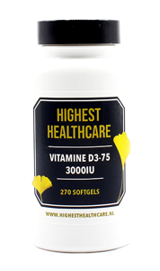 Highest Healthcare Vitamine D3-75 3000IU Softgels