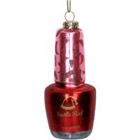 Ornament Nagellak Glas Rood 10.1cm - Hd collection