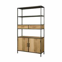 Tower Living Wandkast Luna Eiken, 200 x 115cm - Bruin