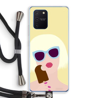 Ice cream: Samsung Galaxy Note 10 Lite Transparant Hoesje met koord