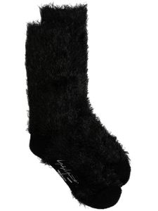 Yohji Yamamoto chaussettes Flock Pile - Noir