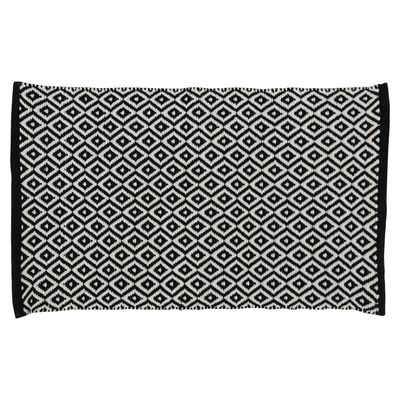 Badmat Differnz Wales 50x80 cm Katoen Zwart Differnz